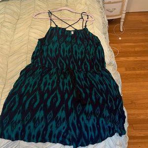 Target Blue and Turquoise Print Romper